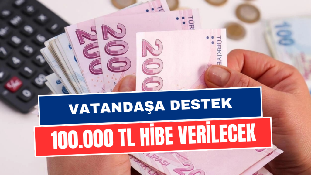 Adınıza 100.000 TL Yatırılacak! Devletten Vatandaşa Hibe Desteği Açıklaması