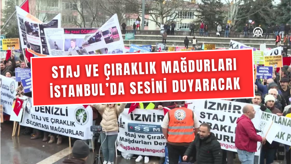 Staj ve Çıraklık Sigortası Mağdurları İstanbul'da Buluşuyor: Kartal'da Büyük Miting Düzenlenecek!