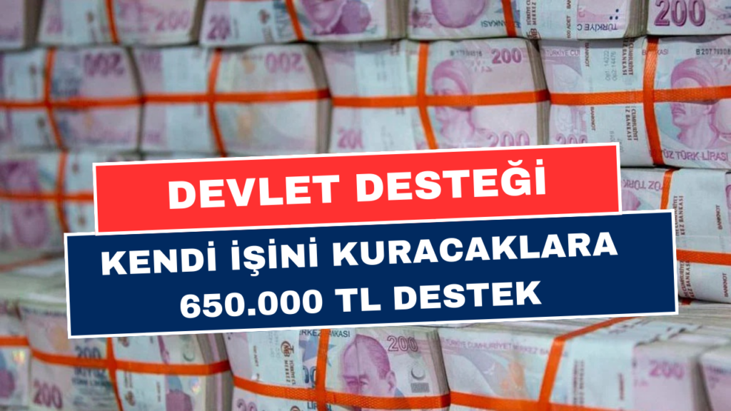 Kendi İşini Kurmacaklara Faizsiz 650.000 TL Devlet Desteği! Başvurular Başladı