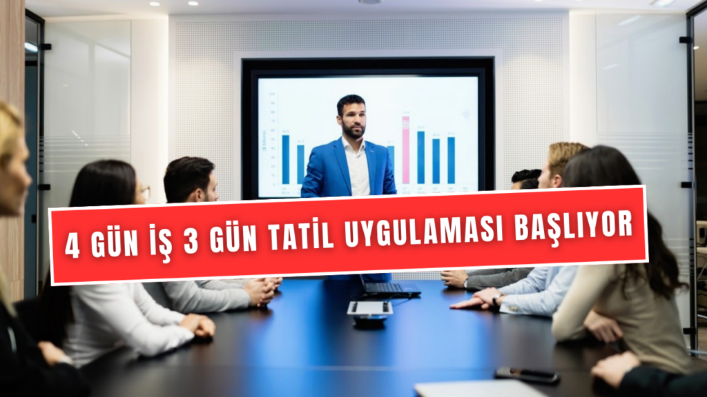 4 Gün İş, 3 Gün Tatil Uygulaması Başlıyor! Milyonlarca Çalışana Müjde! İşte Detaylar!