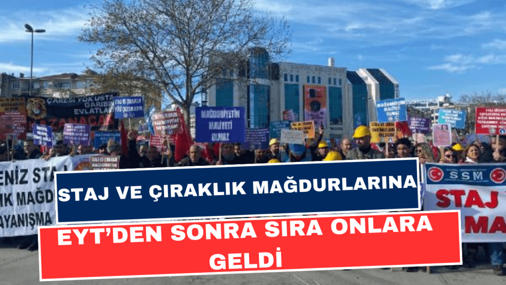 EYT’den Sonra Sıra Staj ve Çıraklık Mağdurları Geliyor! Açıklama Geldi