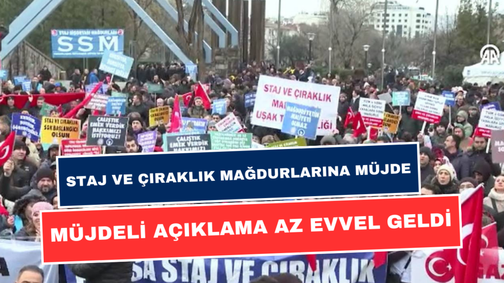 Müjde EYT’den Sonra Staj ve Çıraklık Mağdurları Da Verildi