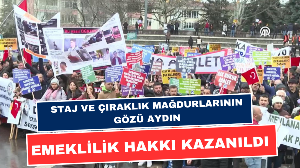 Staj ve Çıraklık Mağdurlarının Gözü Aydın Olsun! Resmi Açıklama Geldi! Erken Emeklilik Kapıda