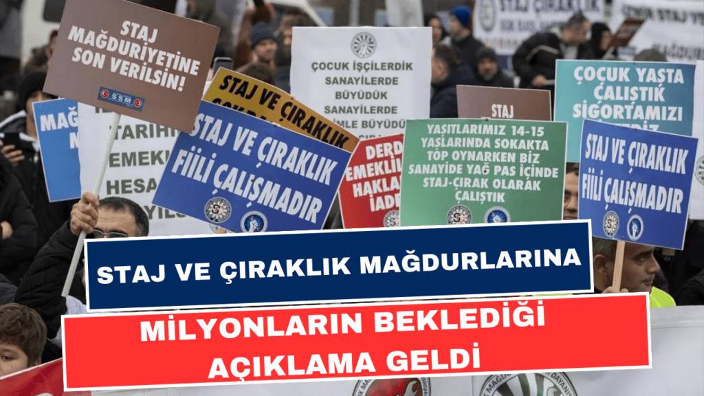 Staj ve Çıraklık Mağdurlarının Beklediği Açıklama Geldi: İşte Detaylar!