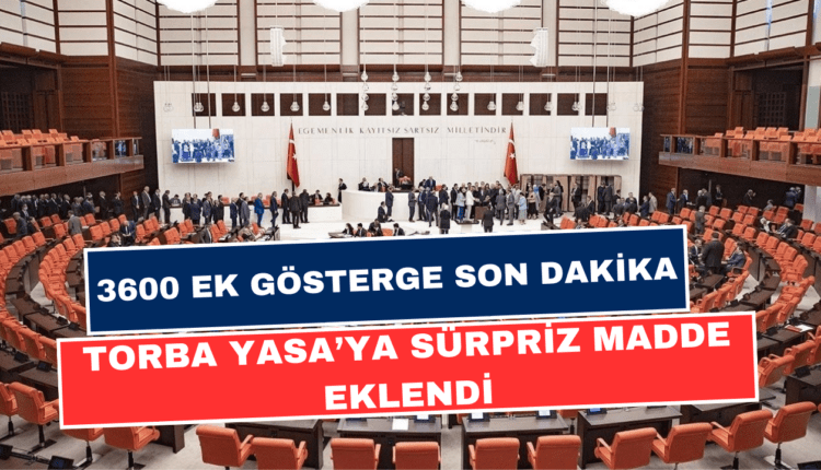 3600 Ek Gösterge Son Dakika! Ek Gösterge Ne Zaman Çıkacak? Torba'ya ...